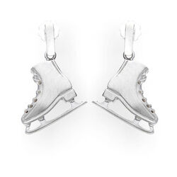 Srebrne kolczyki ŁYŻWY - SREBRO 925