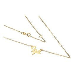 Złoty naszyjnik z imieniem IGA - ZŁOTO pr. 333