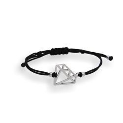 Srebrna bransoletka - DIAMENT - pr. 925