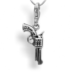 Srebrny charms - PISTOLET COLT - pr. 925