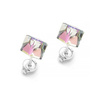 Srebrne sztyfty whit Swarovski 4 mm - SREBRO p 925