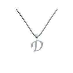 Srebrna zawieszka - ALFABET - D - Literka pr. 925