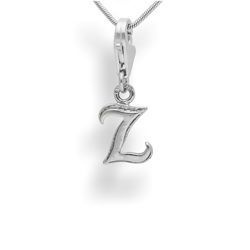 Srebrna zawieszka - charms - ALFABET - Z - pr. 925