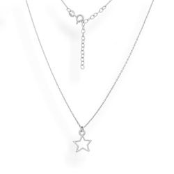 Srebrny naszyjnik GWIAZDA GWIAZDKA - SREBRO pr 925