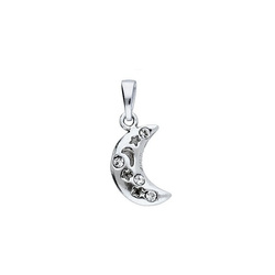 Srebrny charms z Swarovski Crystals KSIĘŻYC pr 925