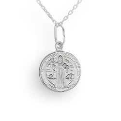 Srebrny Medalik Św. Benedykt - SREBRO p.925