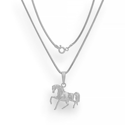Srebrny naszyjnik z koniem  pr. 925
